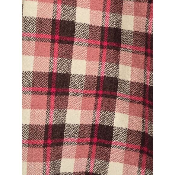 Carhartt Flannel Shirt Top Girls Sz M 8/10 Pink Plaid Long Sleeve Button Down - Picture 13 of 13